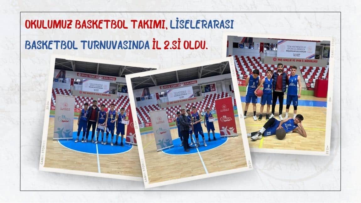 Okulumuz Basketbol Takımı İl 2.si Oldu.